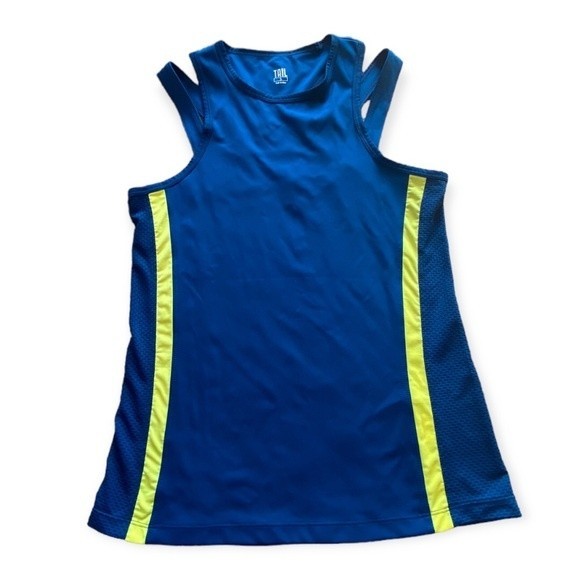 TAIL Dwight Blue And Yellow Activewear Tank - Picture 2 of 5